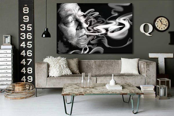 Original decoration Serge Gainsbourg canvas