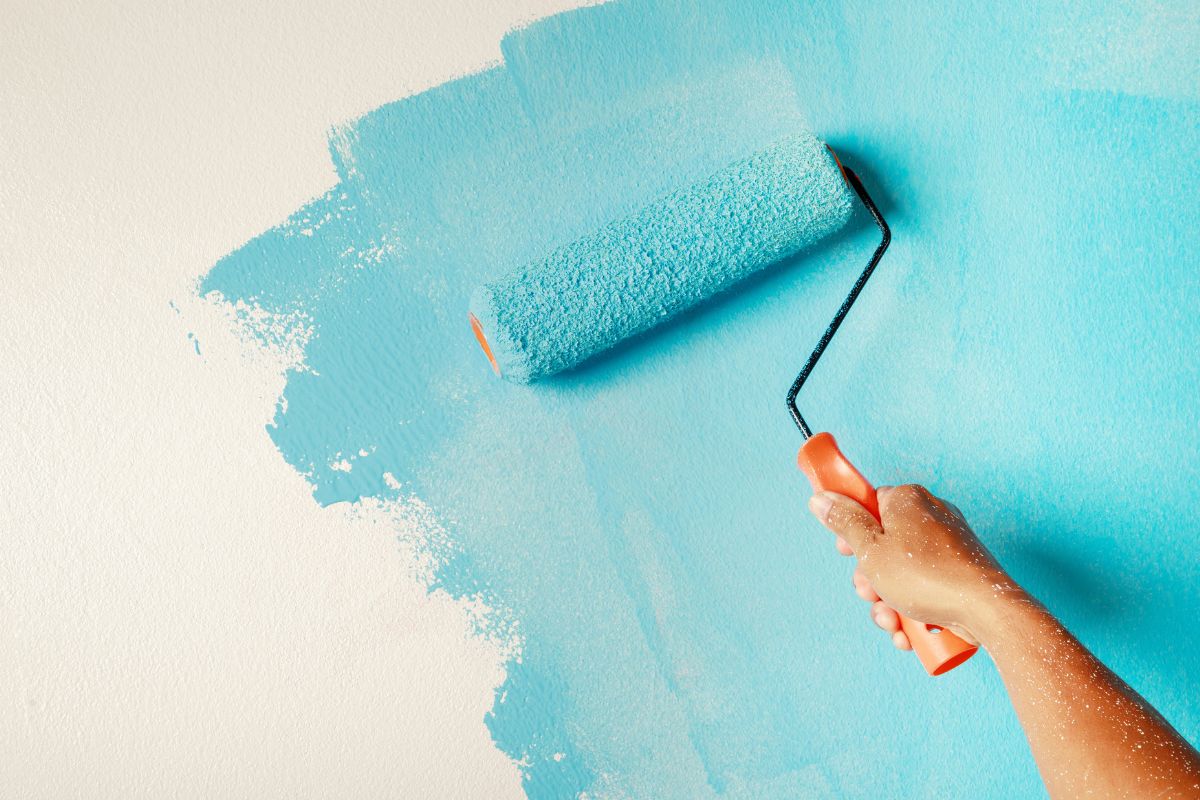 Application of washed paint