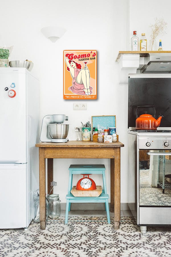 Vintage orange kitchen table