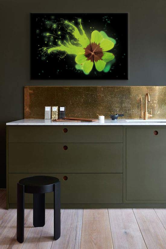 Modern Kaki kitchen decoration