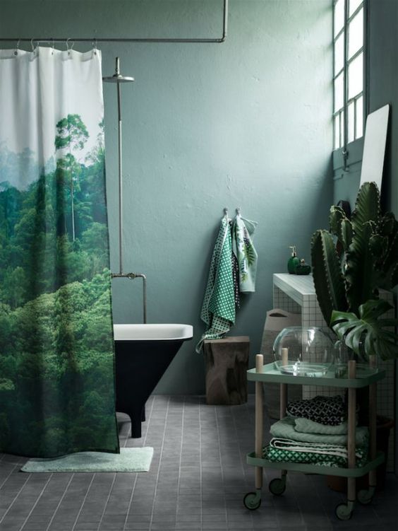 Bathroom furniture in the jungle