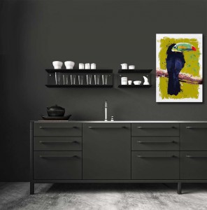 Tropical decorative decorative table