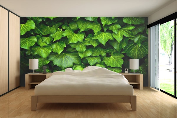 Wall poster trompe lee leaves