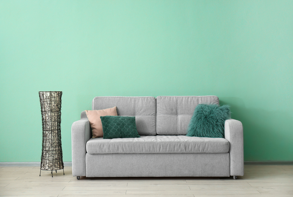 Natural painting with a sofa