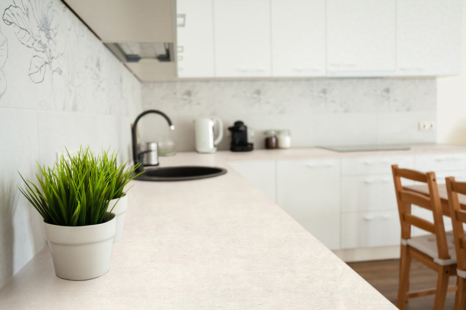 Cerato cement work surface