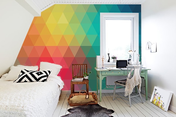 Graphic design of the Scandinavian wallpaper