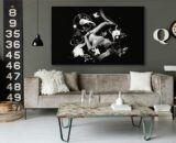 Black and white decorations: guaranteed elegance