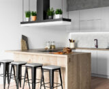 Cement kitchens waxed: advantages, design and opinions